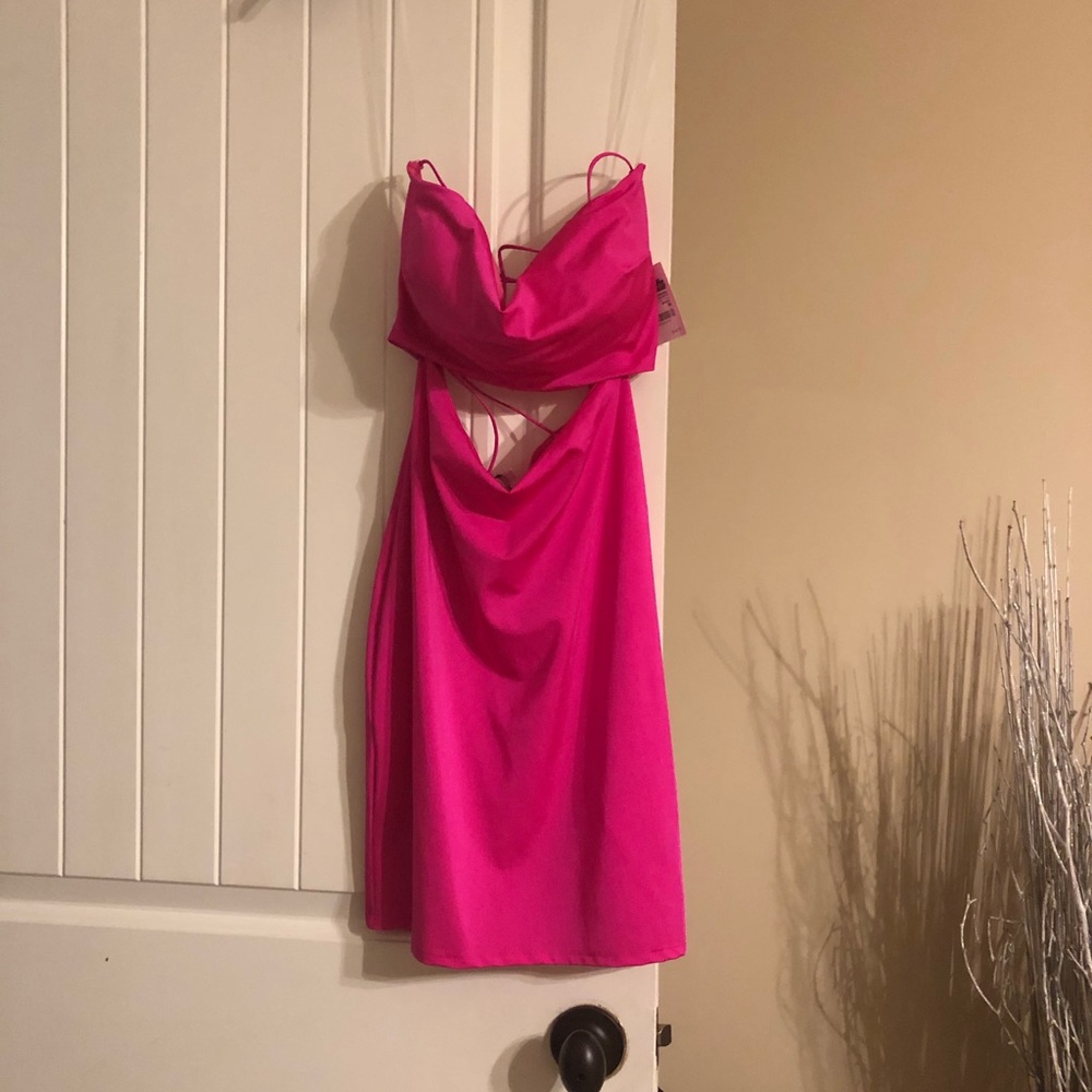Sexy Mini Hot Pink Dress
